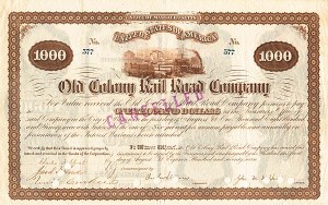 Old Colony Railroad Co. - Bond